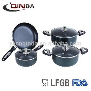 Cookware antiaderente 7pcs conjunto panelas alemãs